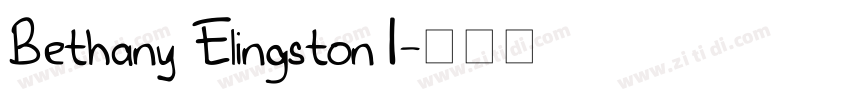 Bethany Elingston I字体转换